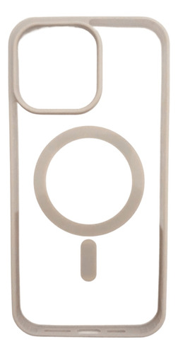 Capinha Para iPhone 15 Pro Max C/ Magsafe Cor Cinza Cinza Lisa