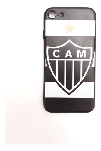 Capinha Para iPhone 7 Anti Impacto Preta Clube Atlético