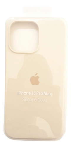 Capinha Para iPhone 15 Pro Max Cor Bege Bege Lisa